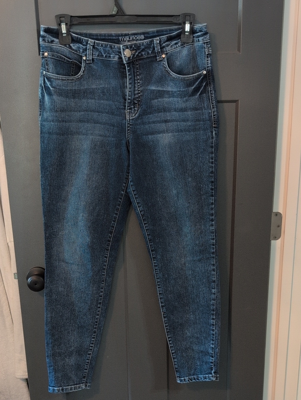 Maurices Women's Dark Blue Skinny Jeans